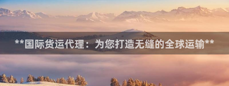 尊龙凯时代理：**国际货运代理：为您打造无缝的全球运输*