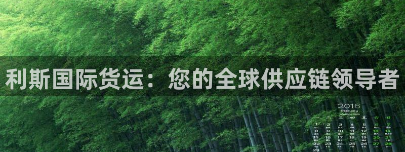 尊龙d88官网so问来就送38：利斯国际货运：您的全球供