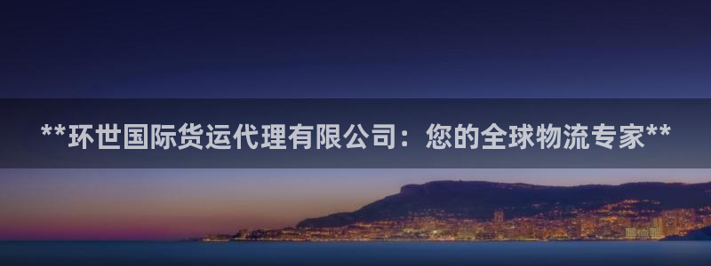 尊龙凯时正规吗：**环世国际货运代理有限公司：您的全球物