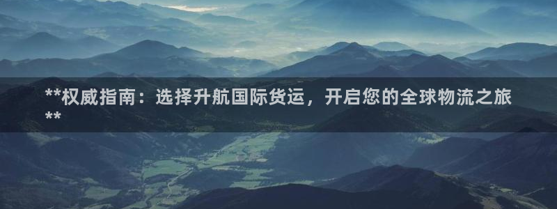 尊龙客服：**权威指南：选择升航国际货运，开启您的全球物