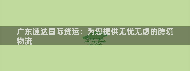 尊龙d88手机版下载：广东速达国际货运：为您提供无忧无虑