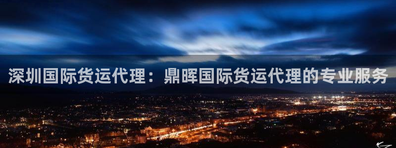 尊龙凯时防屏蔽网址：深圳国际货运代理：鼎晖国际货运代理的