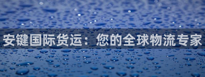 z6尊龙凯时旗舰厅：安键国际货运：您的全球物流专家